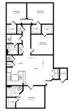 The Travis, 4 Bed | 2 Bath | 1417 Sq. Ft. 1012 floor plan
